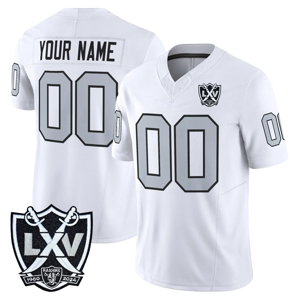 Jdoa Custom LV.Raiders White 2026 Vapor Limited Home Game Any Name & Numbers Stitched Jerseys