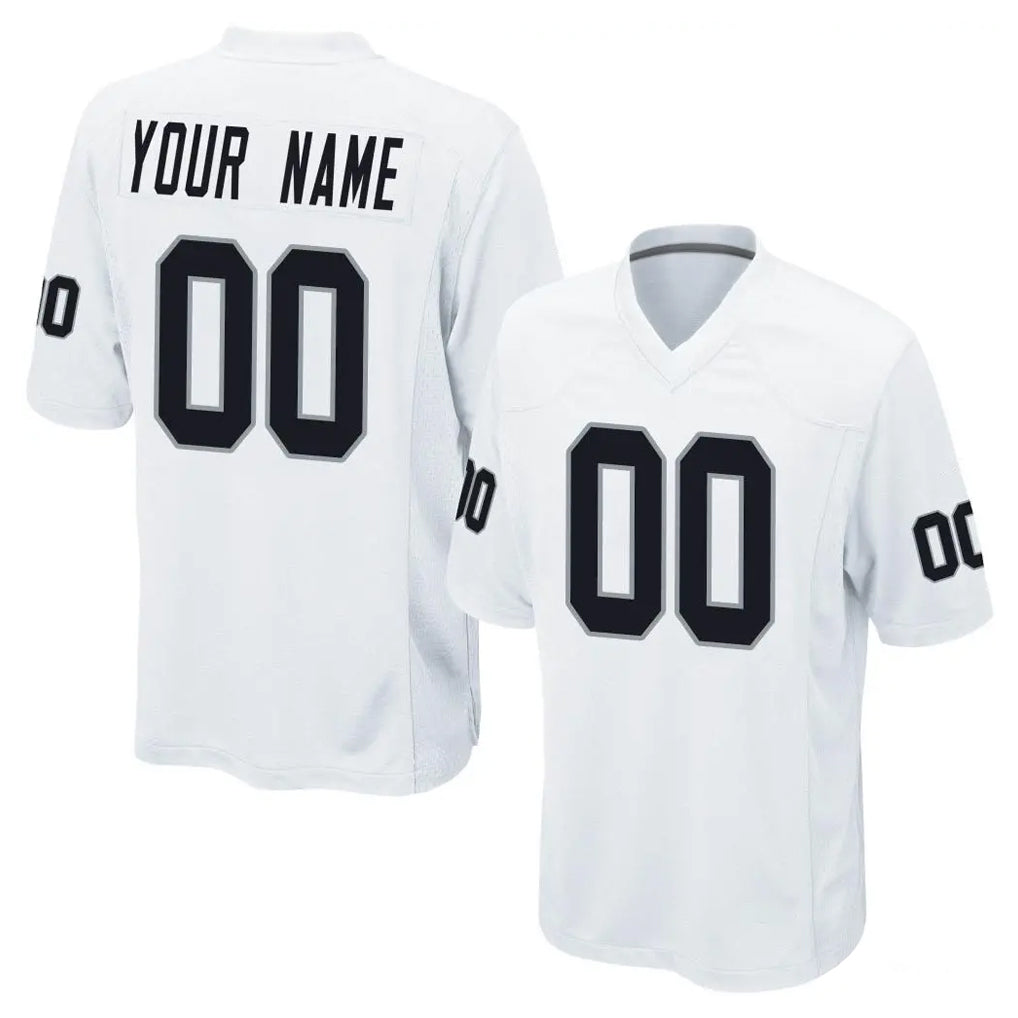 Jdoa Custom LV.Raiders White Home Game Any Name & Numbers Stitched Jerseys