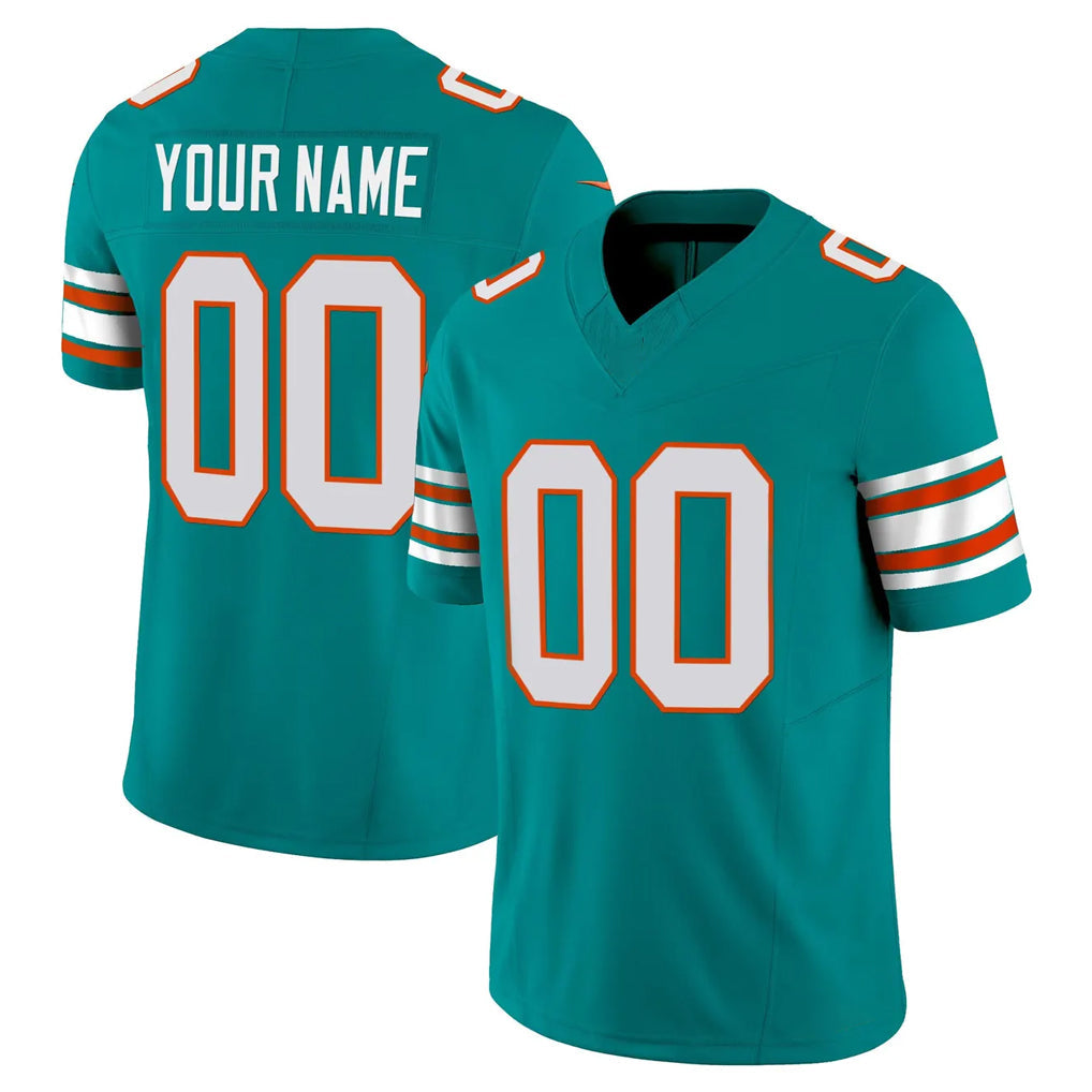 Jdoa Custom M.Dolphins Aqua Limited Alternate Vapor F.U.S.E. Home Game Any Name & Numbers Stitched Jerseys