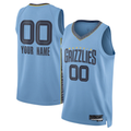 Jdoa Custom M.Grizzlies Blue 2022-2023 Swingman Stitched Stitched JerseysStatement Edition