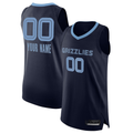Jdoa Custom M.Grizzlies Navy 2020-2021 Authentic Stitched Jerseys- Icon Edition