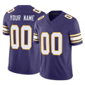 Jdoa Custom MN.Vikings Purple Limited Classic Vapor F.U.S.E. Home Game Any Name & Numbers Stitched Jerseys