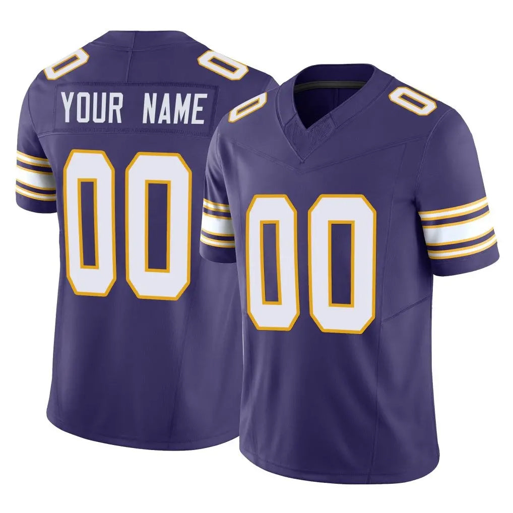Jdoa Custom MN.Vikings Purple Limited Classic Vapor F.U.S.E. Home Game Any Name & Numbers Stitched Jerseys