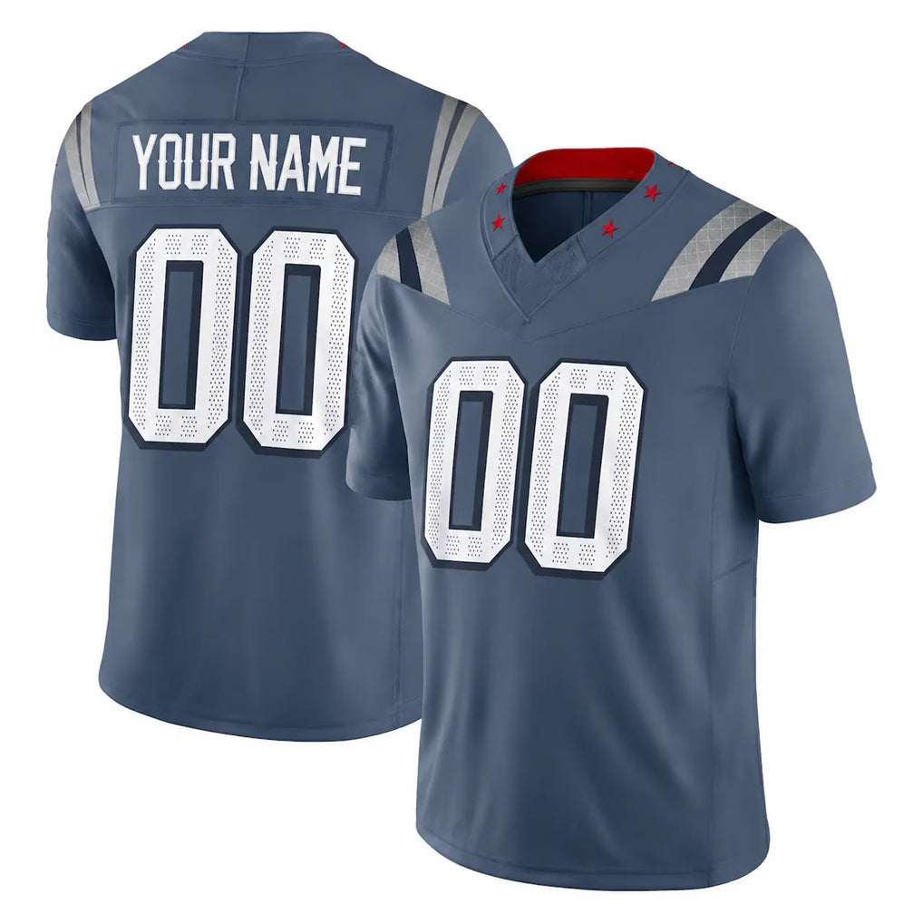 Jdoa Custom NE.Patriots Blue Limited Rivalries Collection Home Game Any Name & Numbers Stitched Jerseys