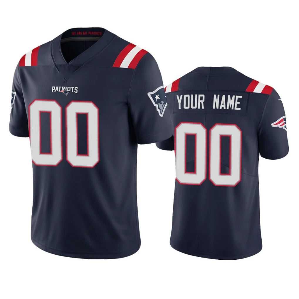 Jdoa Custom NE.Patriots Navy Vapor Untouchable Home Game Any Name & Numbers Stitched Jerseys