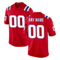 Jdoa Custom NE.Patriots Red Home Game Any Name & Numbers Stitched Jerseys