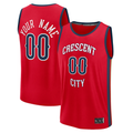 Jdoa Custom NO.Pelicans Red Fast Break Stitched Jerseys- Statement Edition