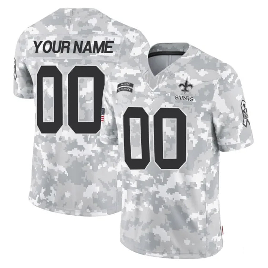 Jdoa Custom NO.Saints Arctic Camo Salute To Service Limited Game Any Name & Numbers Stitched Jerseys