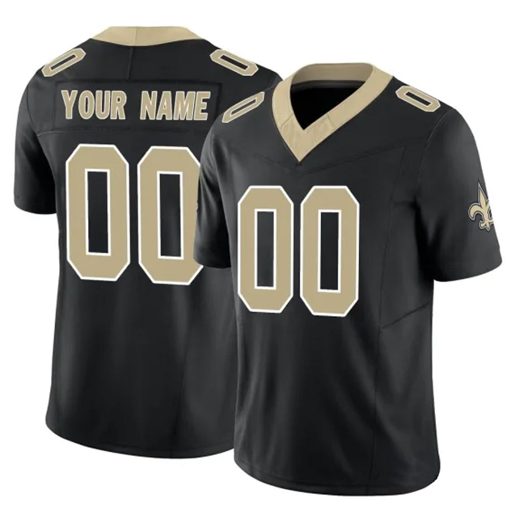 Jdoa Custom NO.Saints Black Limited Vapor F.U.S.E. Home Game Any Name & Numbers Stitched Jerseys