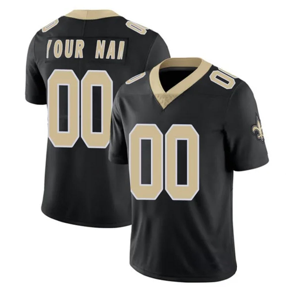 Jdoa Custom NO.Saints Black Limited Vapor Untouchable Home Game Any Name & Numbers Stitched Jerseys