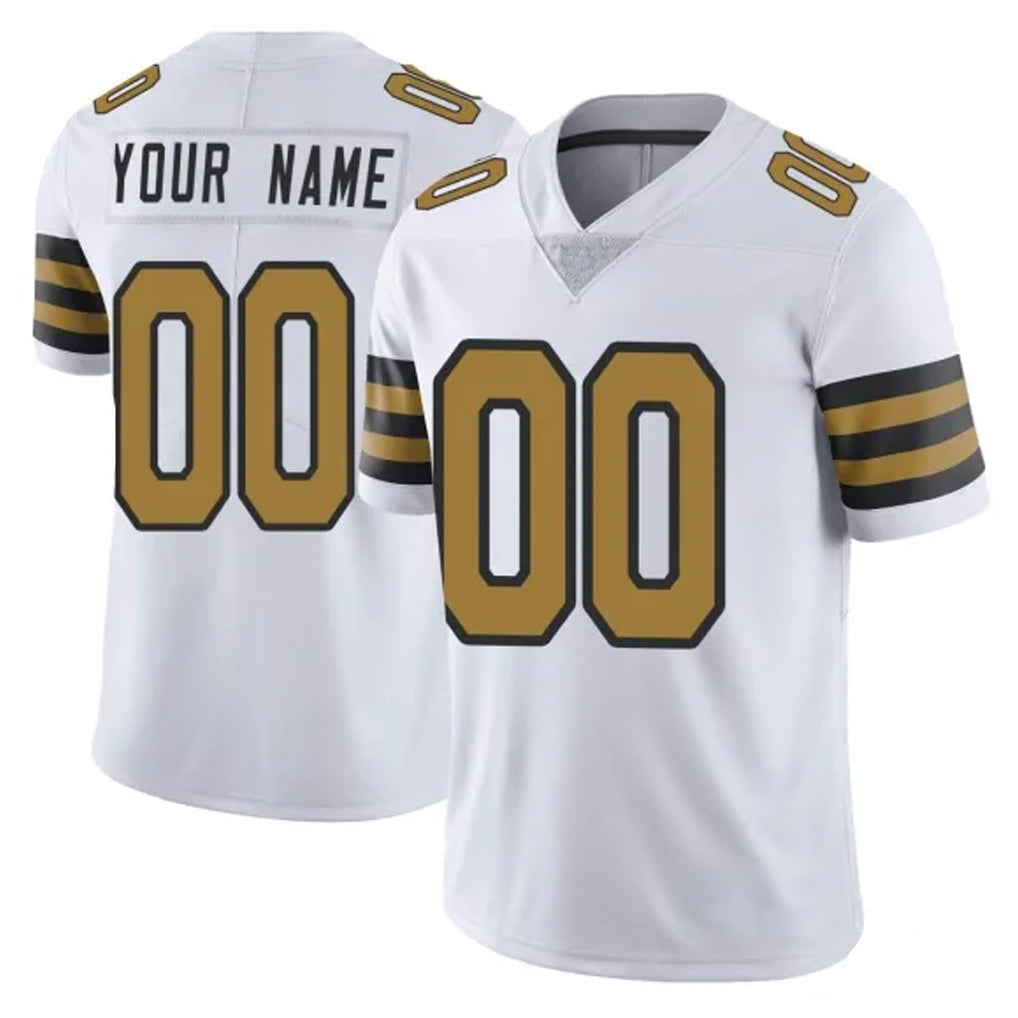 Jdoa Custom NO.Saints White Limited Color Rush Home Game Any Name & Numbers Stitched Jerseys