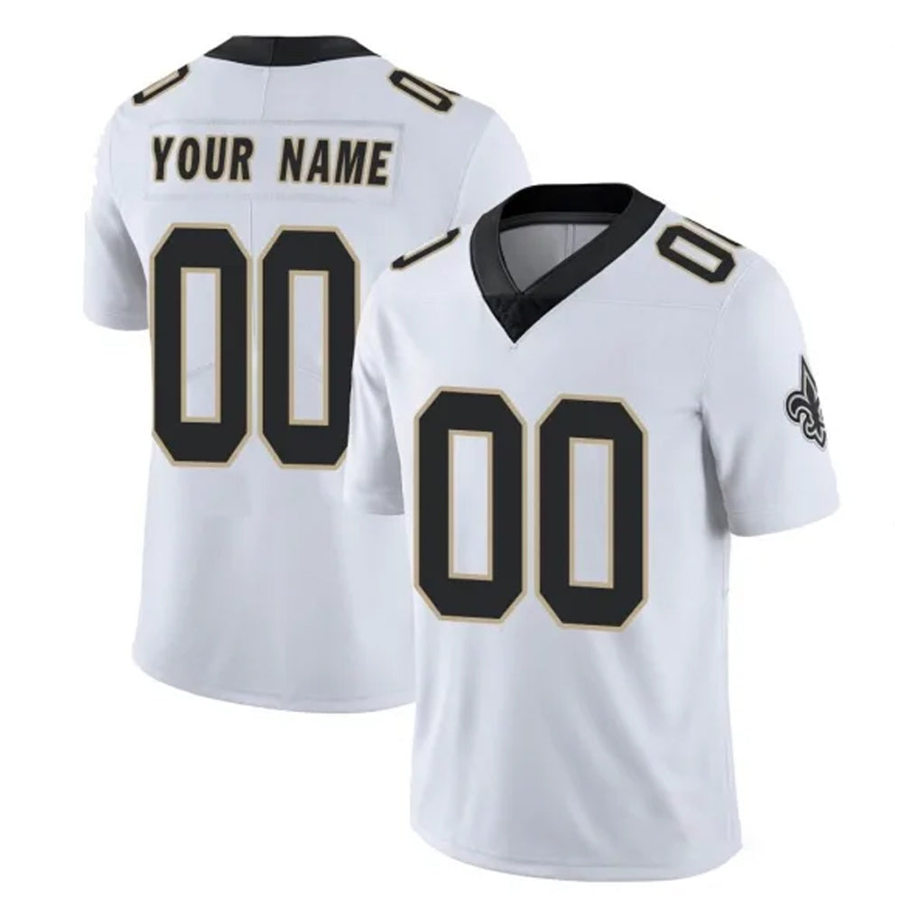 Jdoa Custom NO.Saints White Limited Vapor Untouchable Home Game Any Name & Numbers Stitched Jerseys