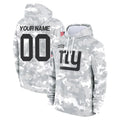 Jdoa Custom NY.Giants Arctic Camo Salute to Service Pullover Hoodies Limited Game Any Name & Numbers Stitched Jerseys