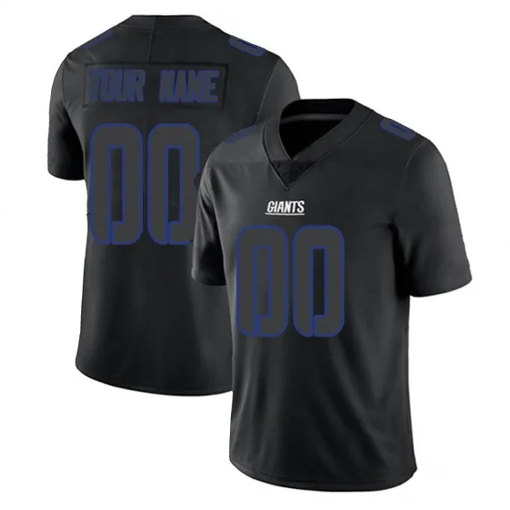 Jdoa Custom NY.Giants Black Impact Limited Home Game Any Name & Numbers Stitched Jerseys