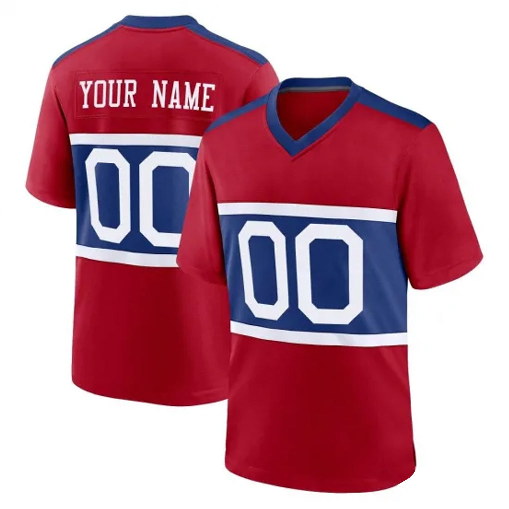 Jdoa Custom NY.Giants Red Century Home Game Any Name & Numbers Stitched Jerseys