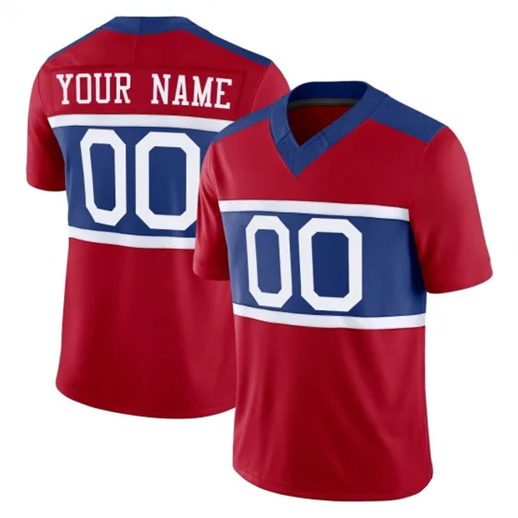 Jdoa Custom NY.Giants Red Century Vapor F.U.S.E. Home Game Any Name & Numbers Stitched Jerseys