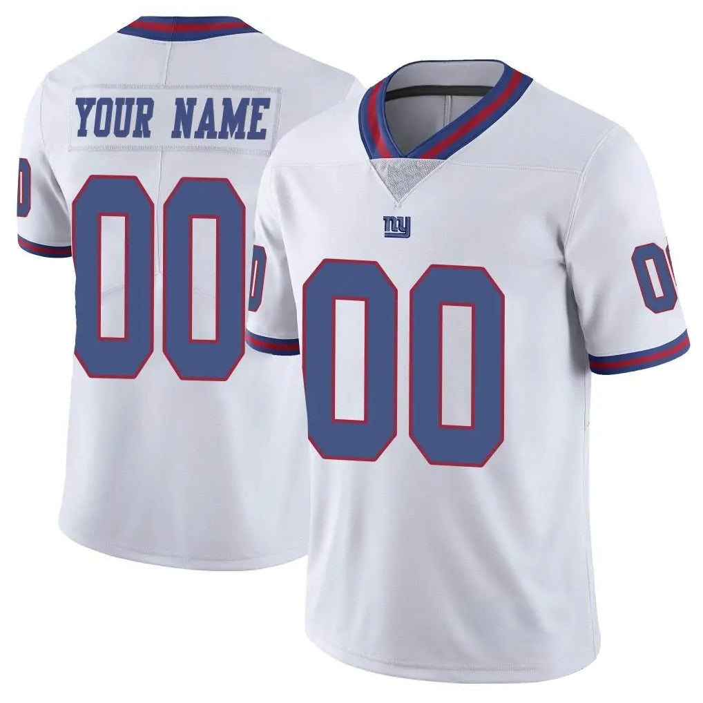 Jdoa Custom NY.Giants White Color Rush Home Game Any Name & Numbers Stitched Jerseys