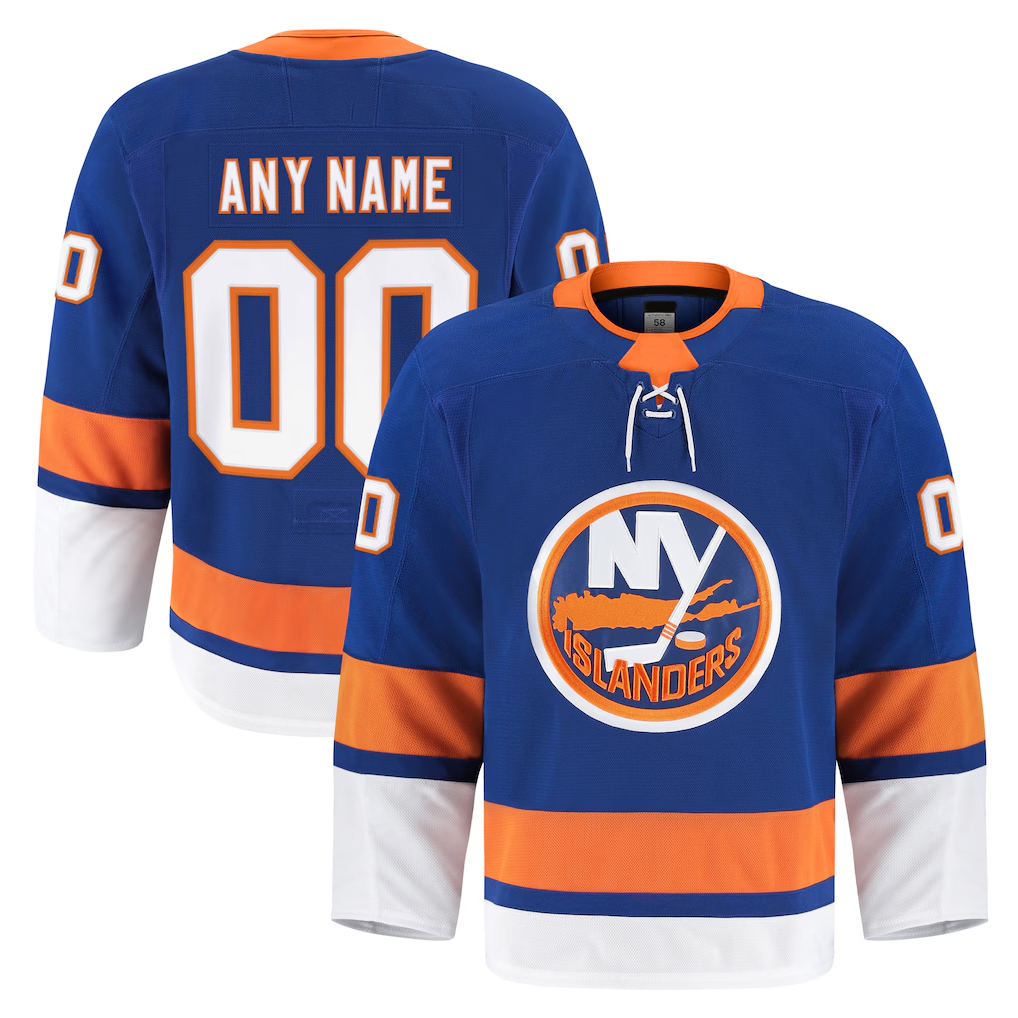 Jdoa Custom NY.Islanders Royal Home Authentic Pro Jerseys