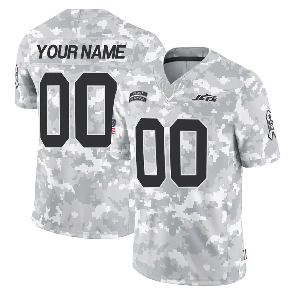 Jdoa Custom NY.Jets Arctic Camo Salute to Service Limited Game Any Name & Numbers Stitched Jerseys