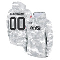 Jdoa Custom NY.Jets Arctic Camo Salute to Service Pullover Hoodies Limited Game Any Name & Numbers Stitched Jerseys