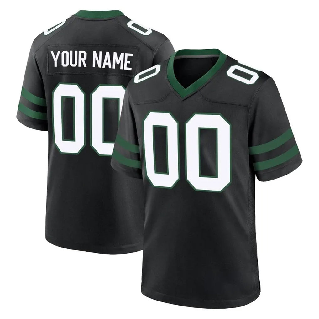 Jdoa Custom NY.Jets Black Legacy Home Game Any Name & Numbers Stitched Jerseys