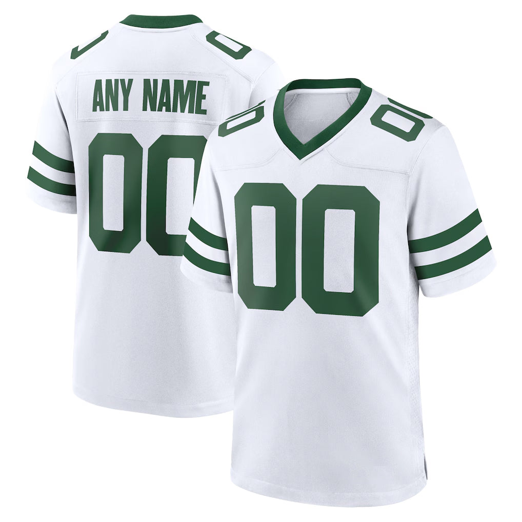 Jdoa Custom NY.Jets White Legacy Home Game Any Name & Numbers Stitched Jerseys