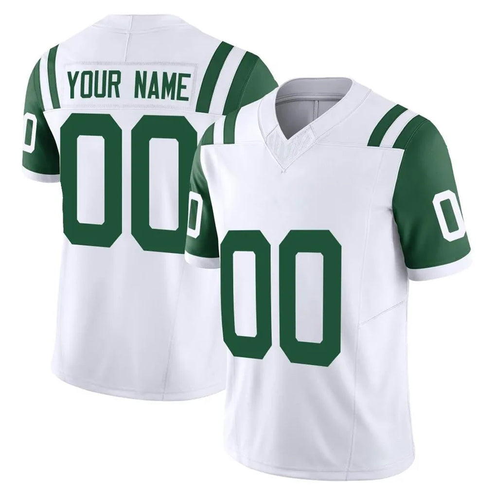 Jdoa Custom NY.Jets White Limited Classic Vapor F.U.S.E. Home Game Any Name & Numbers Stitched Jerseys