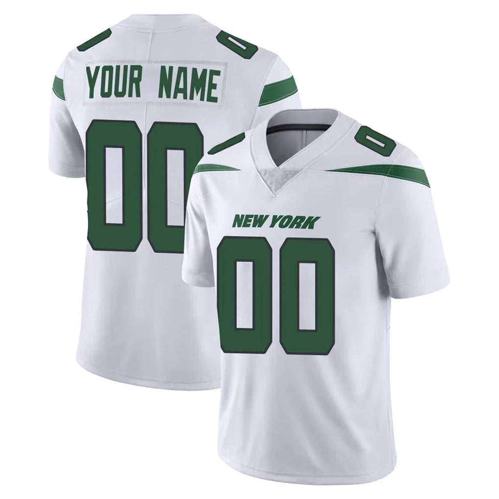 Jdoa Custom NY.Jets White Spotlight Limited Vapor Home Game Any Name & Numbers Stitched Jerseys