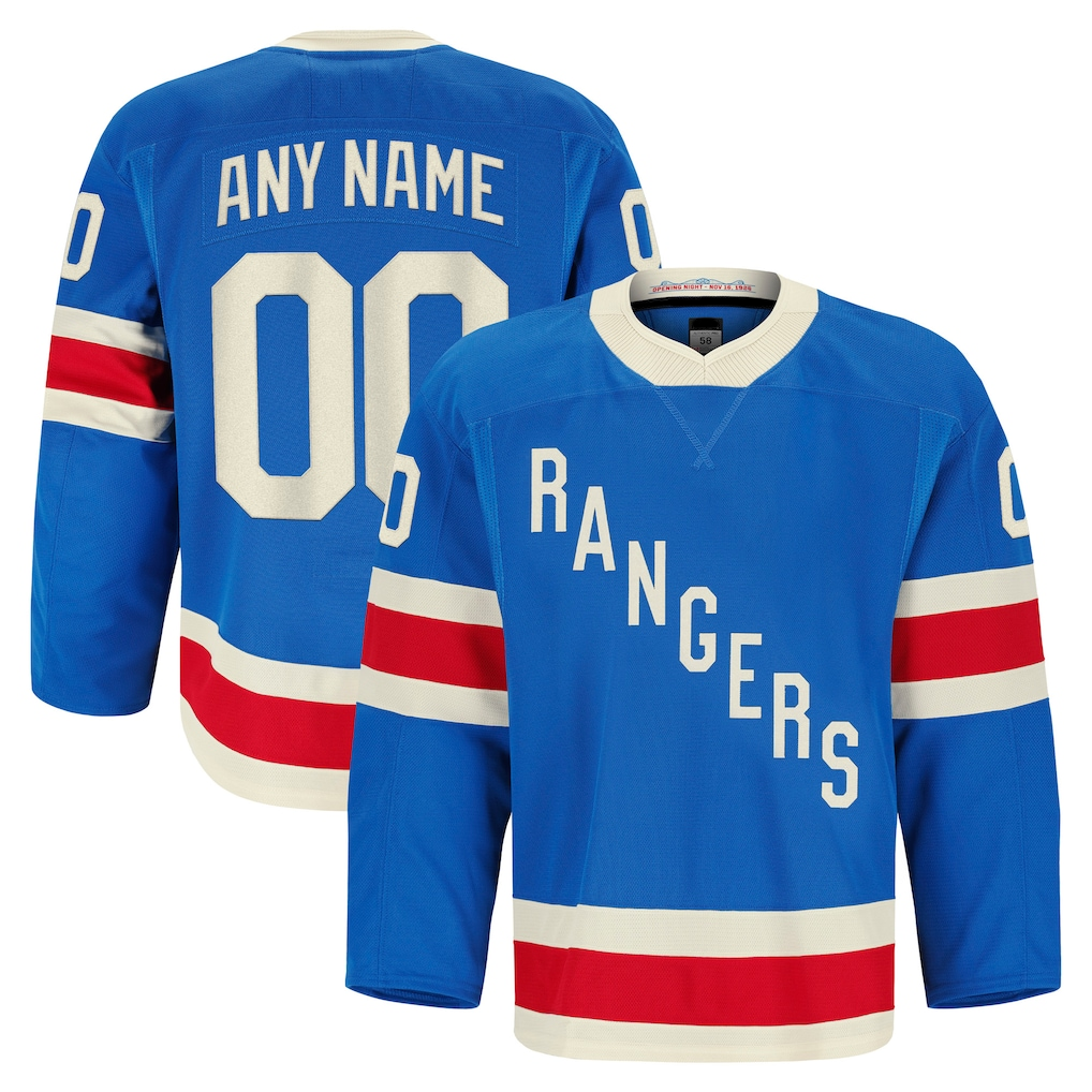 Jdoa Custom NY.Rangers Blue Centennial Authentic Pro Jerseys