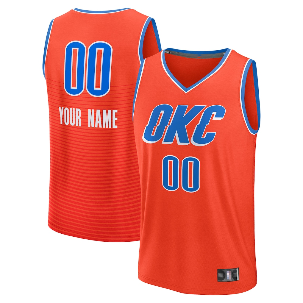 Jdoa Custom OC.Thunder Orange Swingman Stitched Jerseys - Icon Edition