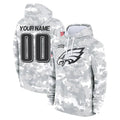 Jdoa Custom P.Eagles Arctic Camo Salute to Service Pullover Hoodies Limited Game Any Name & Numbers Stitched Jerseys