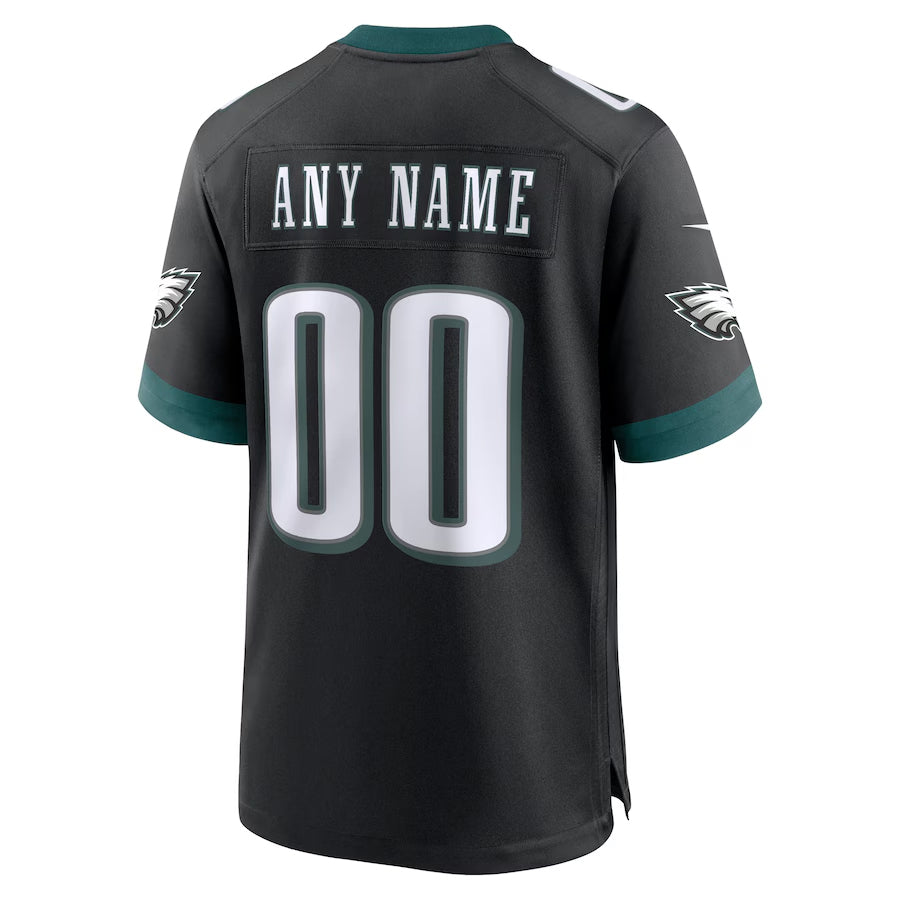 Jdoa Custom P.Eagles Black Stitched Alternate Game Stitched Jerseys