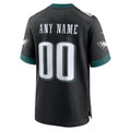 Jdoa Custom P.Eagles Black Stitched Alternate Game Stitched Jerseys