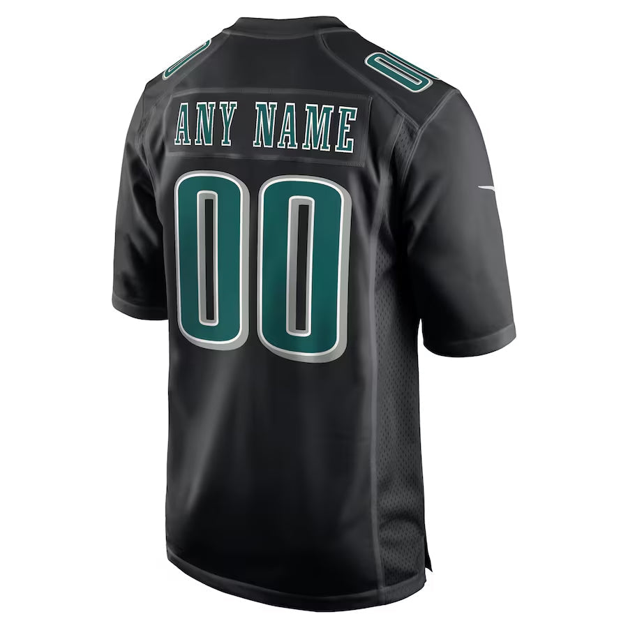 Jdoa Custom P.Eagles Midnight Black Fashion Game Stitched Jerseys