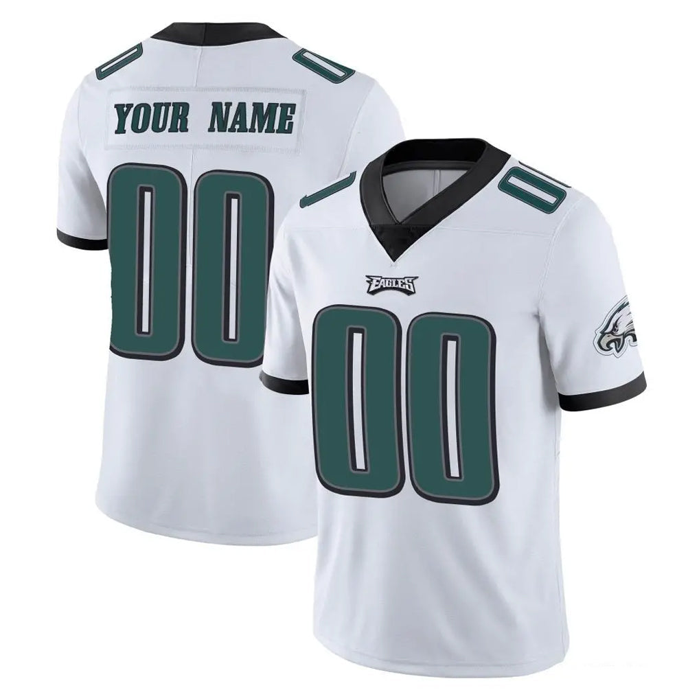 Jdoa Custom P.Eagles White Limited Vapor Untouchable Home Game Any Name & Numbers Stitched Jerseys
