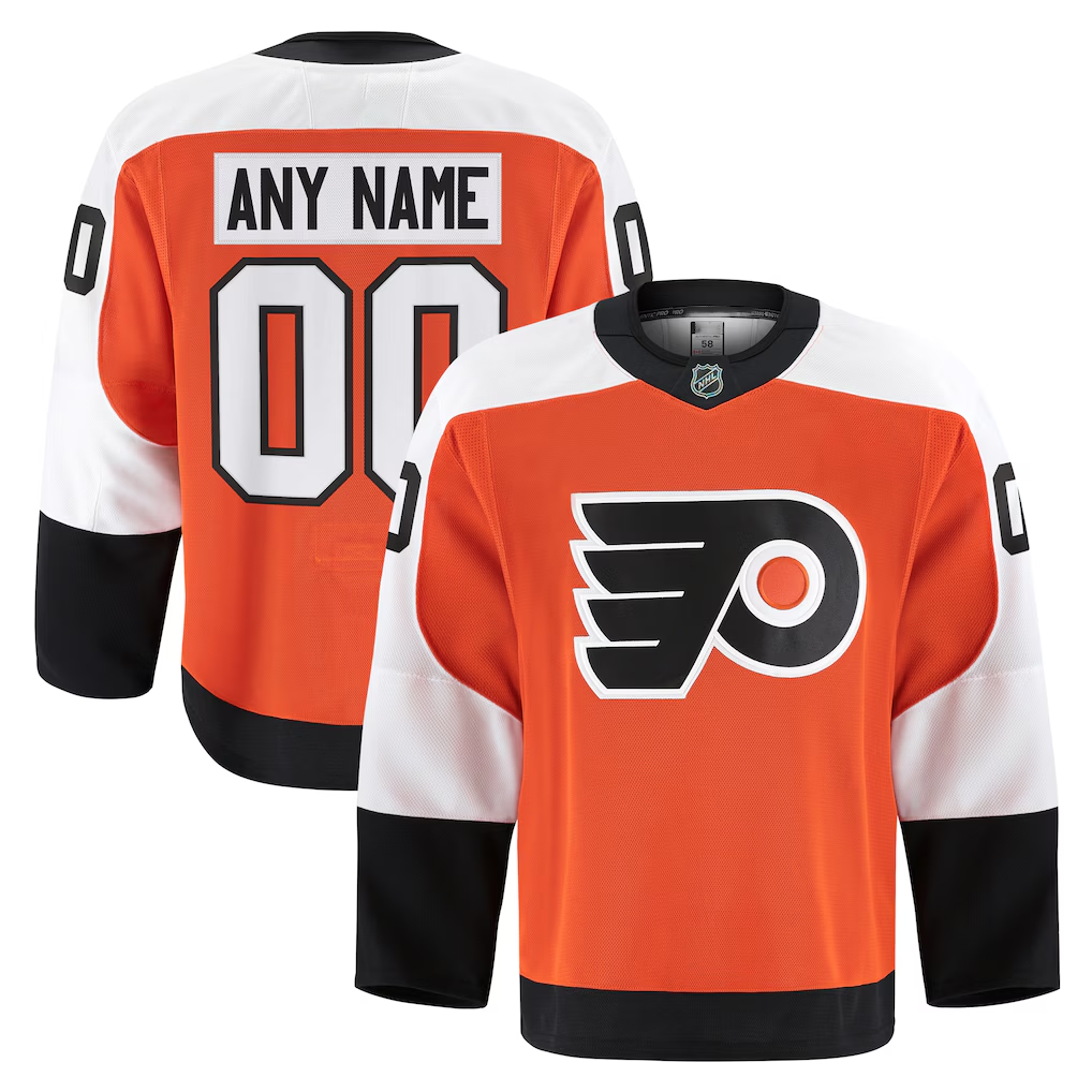 Jdoa Custom P.Flyers Orange Home Authentic Pro Jerseys
