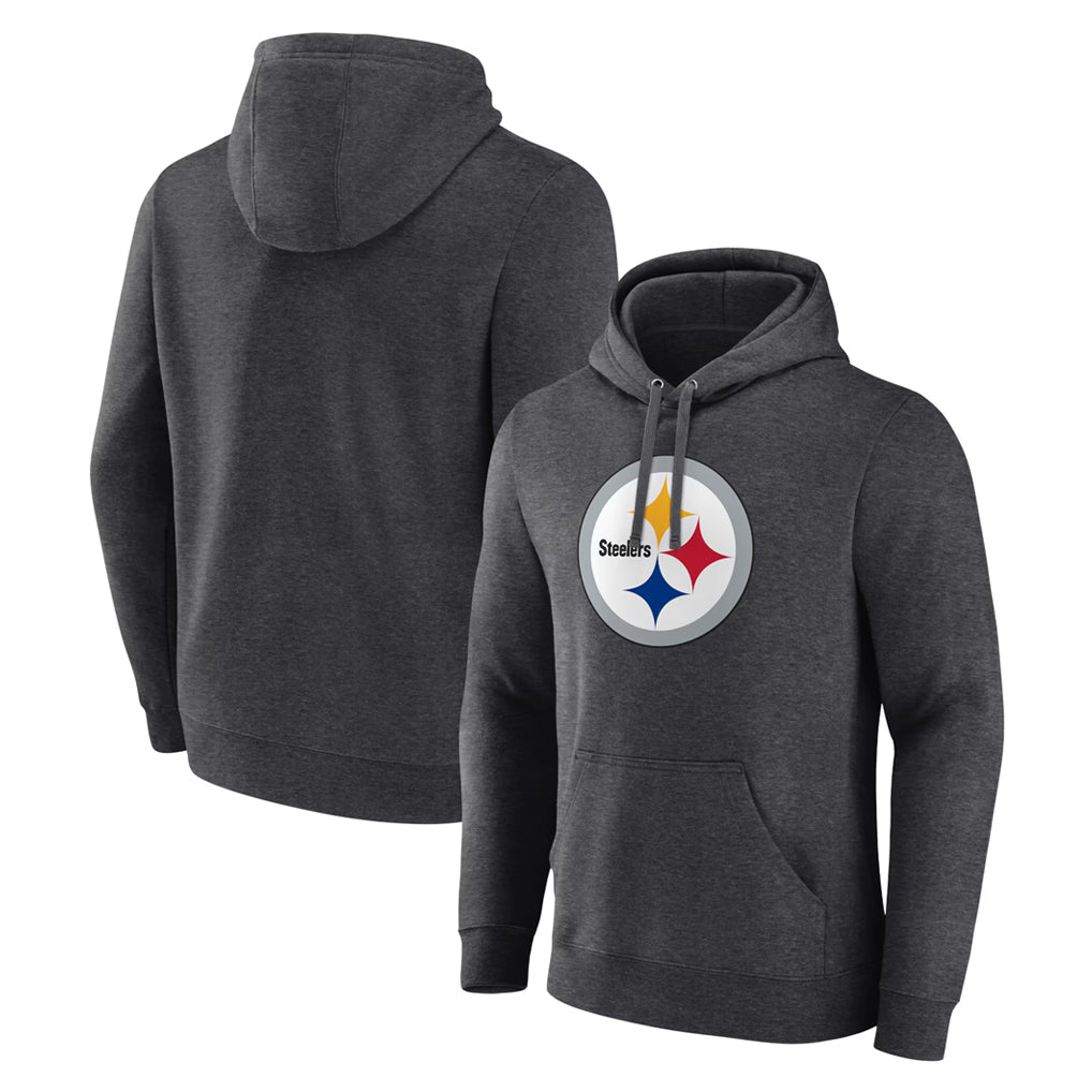 Jdoa Custom P.Steelers Gray Pullover Hoodies Limited Any Name & Numbers  Stitched Jerseys