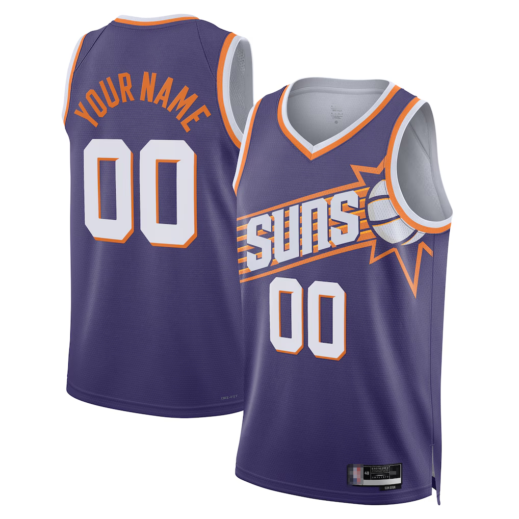 Jdoa Custom P.Suns Purple Swingman Jerseys - Icon Edition