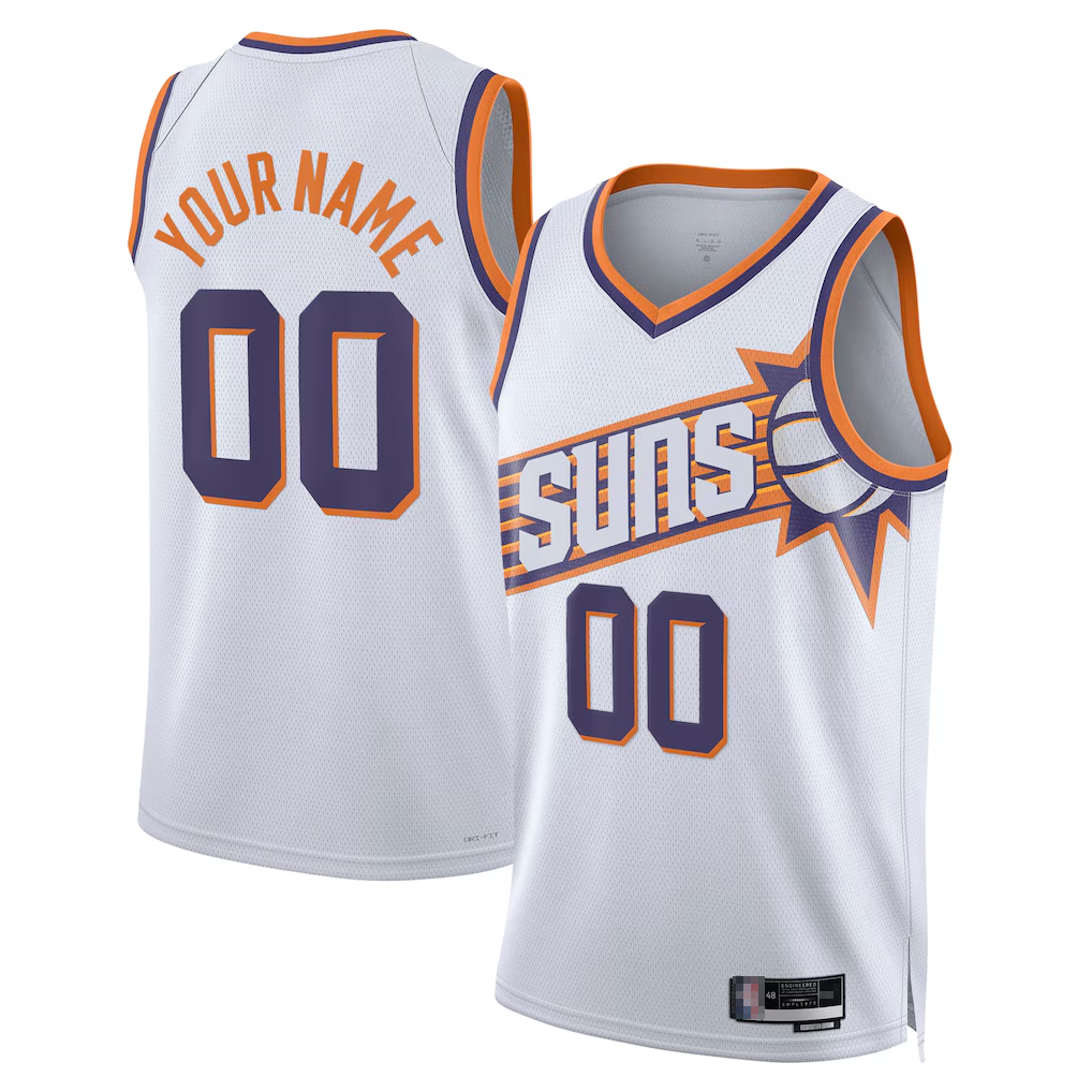 Jdoa Custom P.Suns White Swingman Jerseys - Association Edition