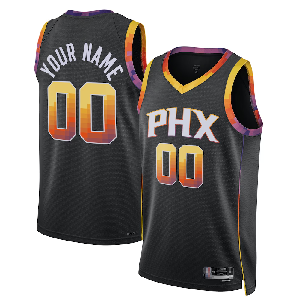 Jdoa Custom P.Sunss Black 2022-2023 Swingman Jerseys - Statement Edition