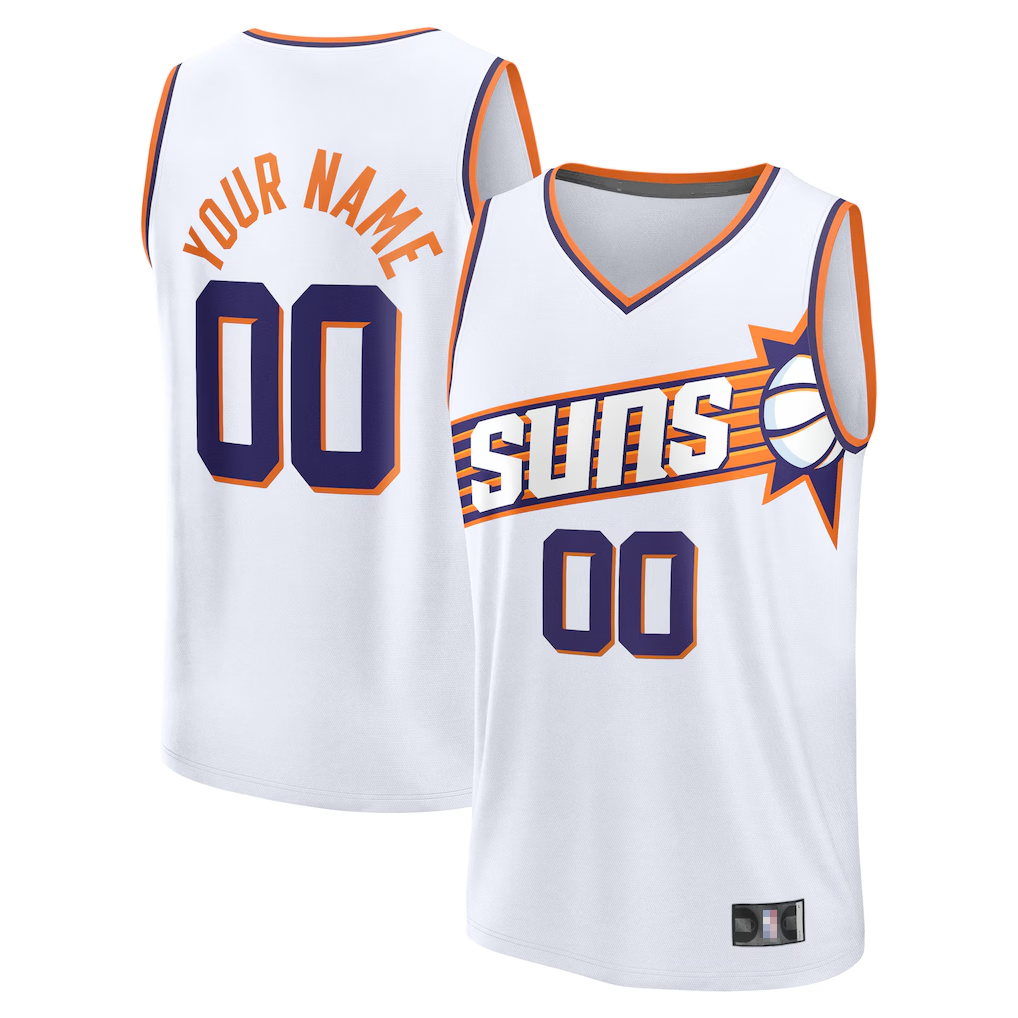 Jdoa Custom P.Sunss Fanatics White Fast Break Jerseys - Association Edition