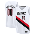 Jdoa Custom PT.Blazers Fanatics White Fast Break Replica Jerseys - Association Edition