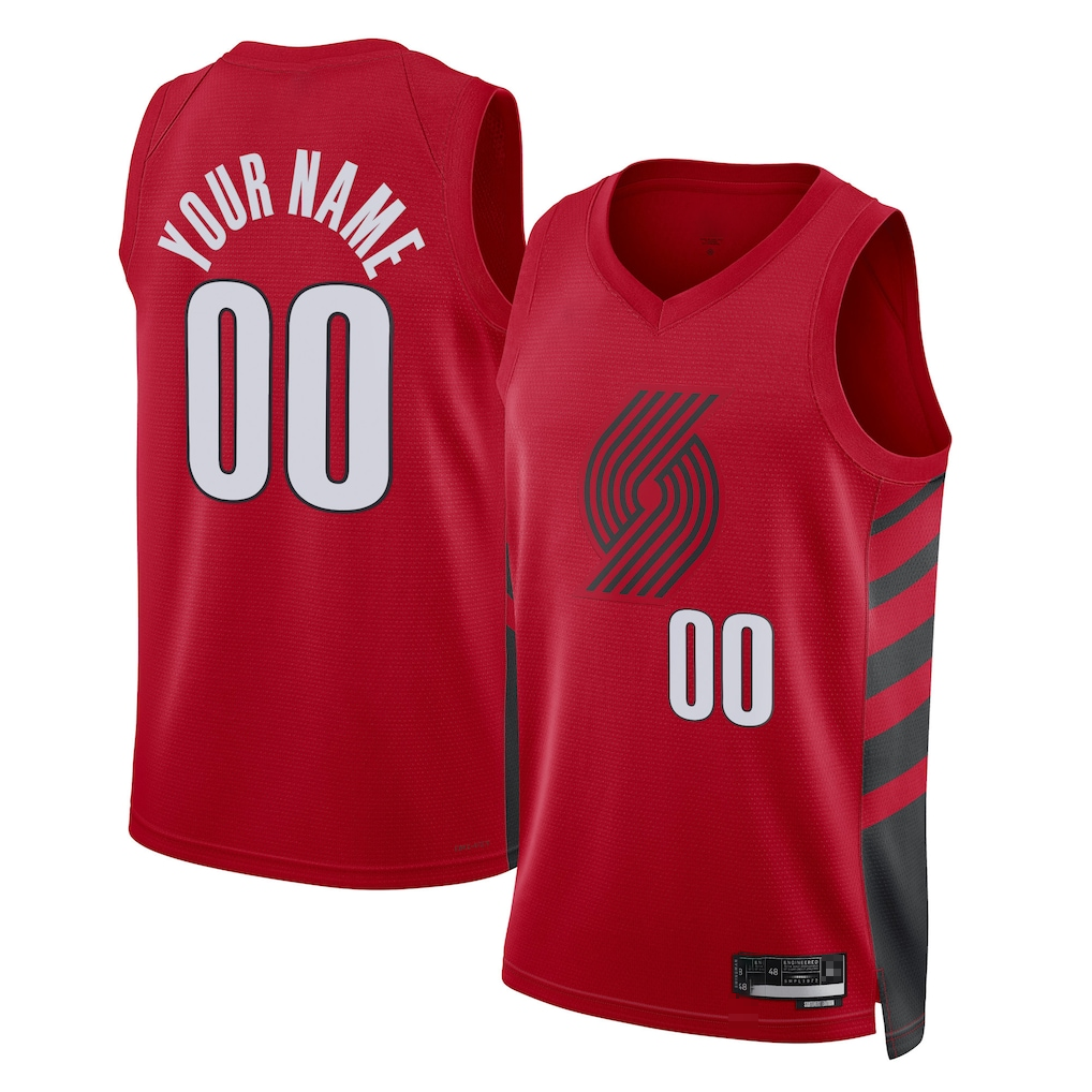 Jdoa Custom PT.Blazers Red 2022-2023 Swingman Jerseys - Statement Edition
