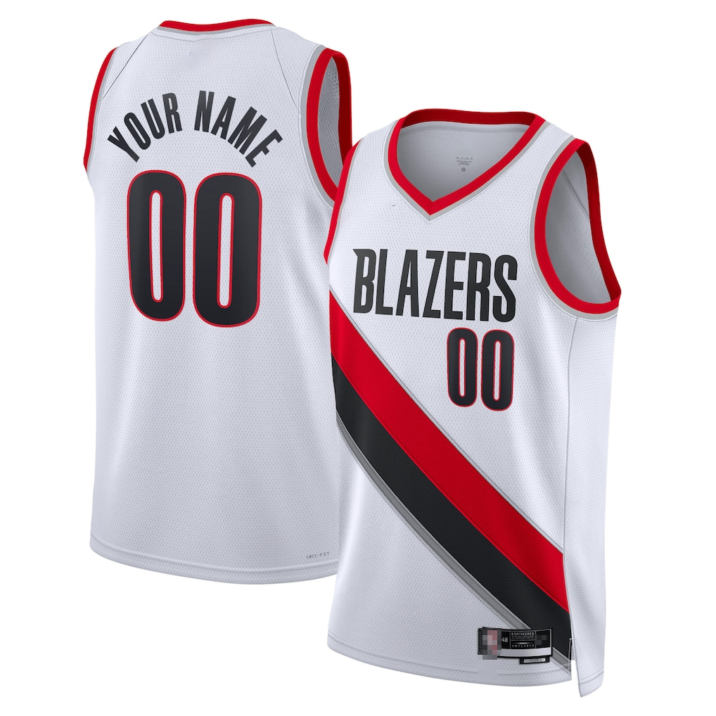 Jdoa Custom PT.Blazers White Swingman Jerseys - Association Edition