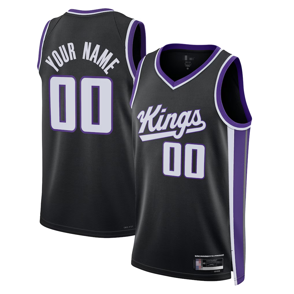 Jdoa Custom S.Kings Black Swingman Jerseys - Icon Edition