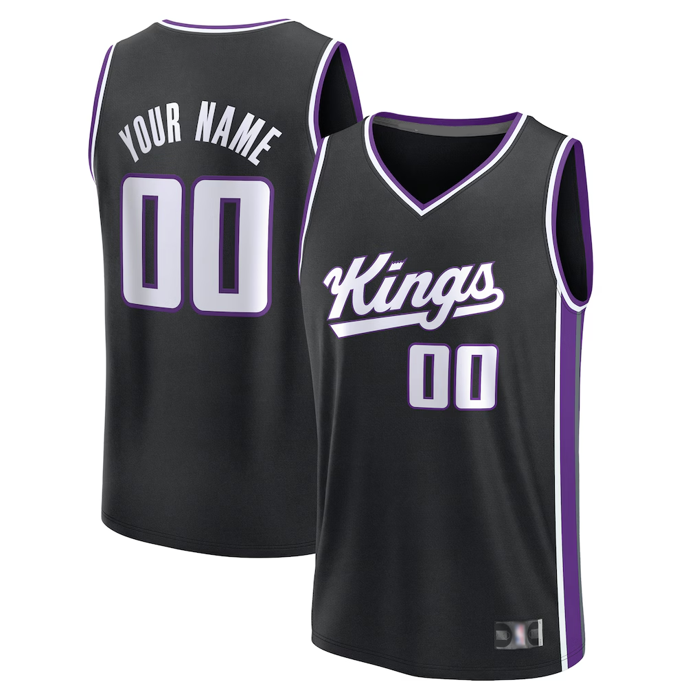 Jdoa Custom S.Kings Fanatics Black Fast Break Jerseys - Icon Edition