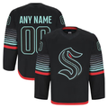 Jdoa Custom S.Kraken Black Alternate Authentic Pro Jerseys