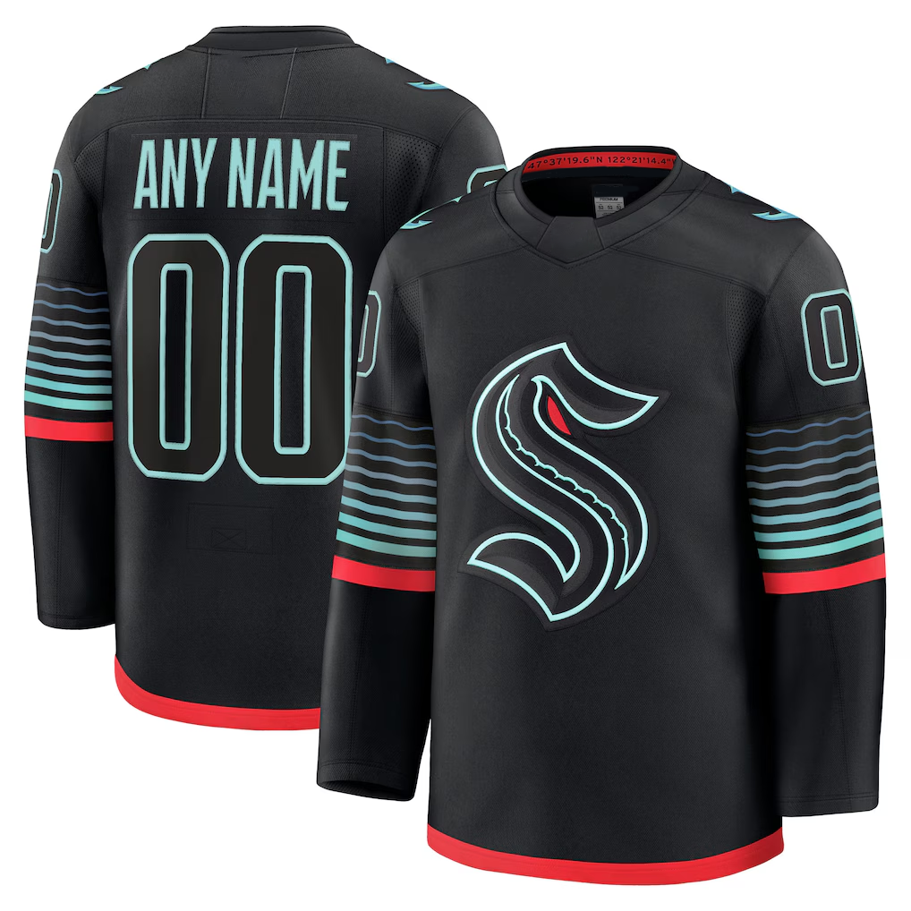 Jdoa Custom S.Kraken Black Alternate Premium Jerseys