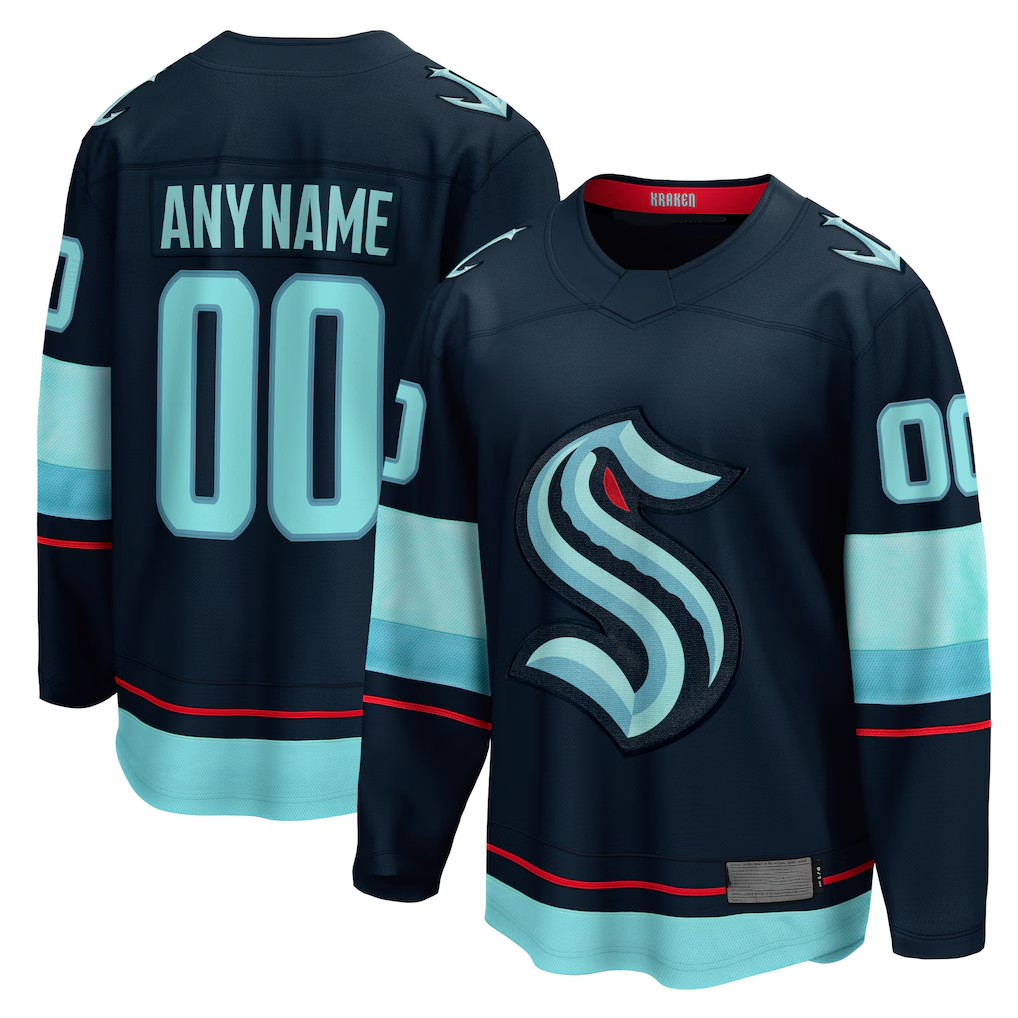 Jdoa Custom S.Kraken Deep Sea Blue Home Breakaway Jerseys