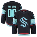 Jdoa Custom S.Kraken Navy Home Authentic Pro Jerseys